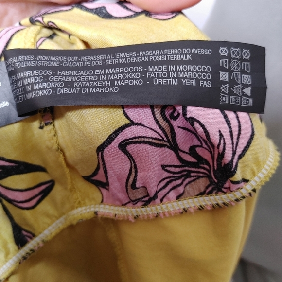 ZARA floral ruffle one shoulder bodysuit S - Picture 12 of 16